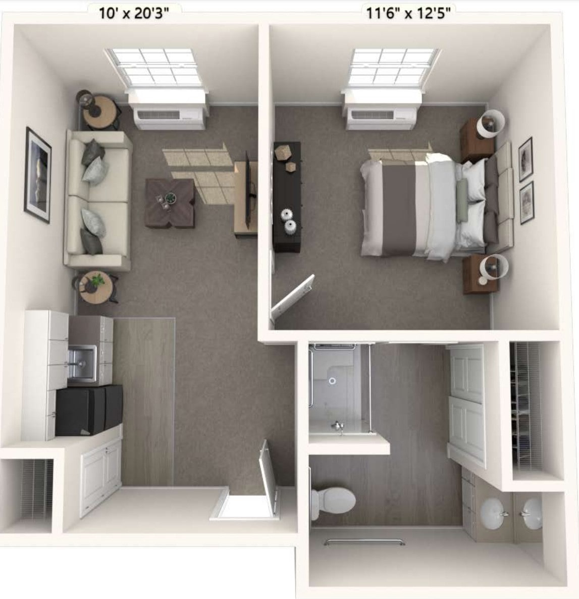 Livonia One Bedroom-min