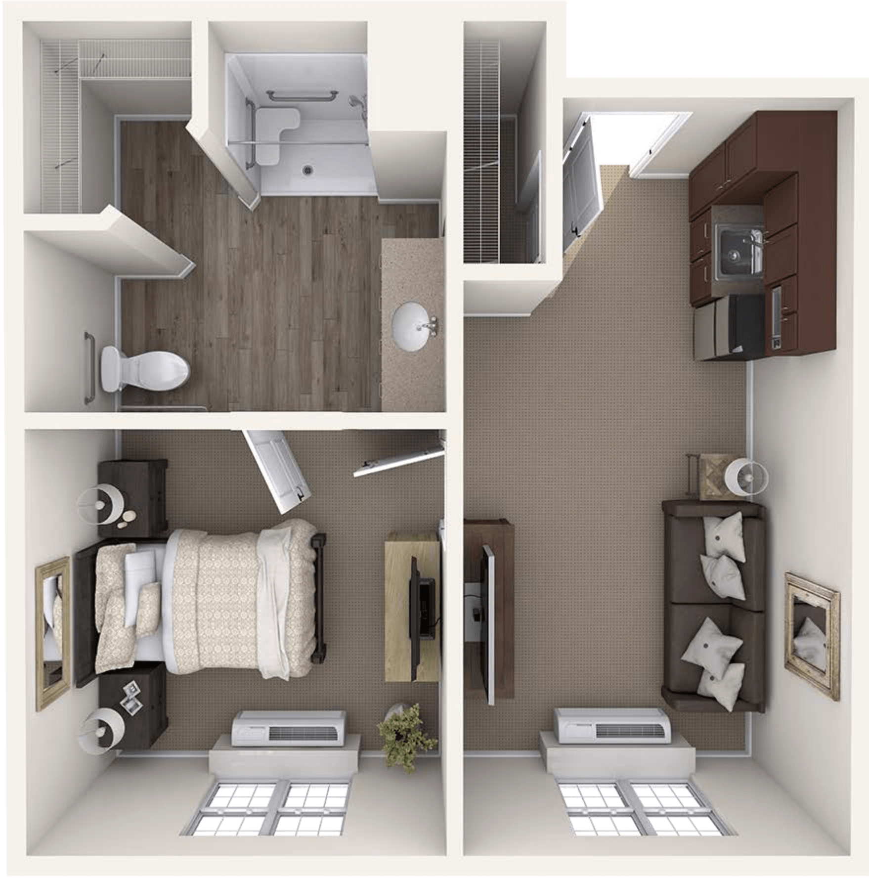 West Bloomfield One Bedroom Suite-min