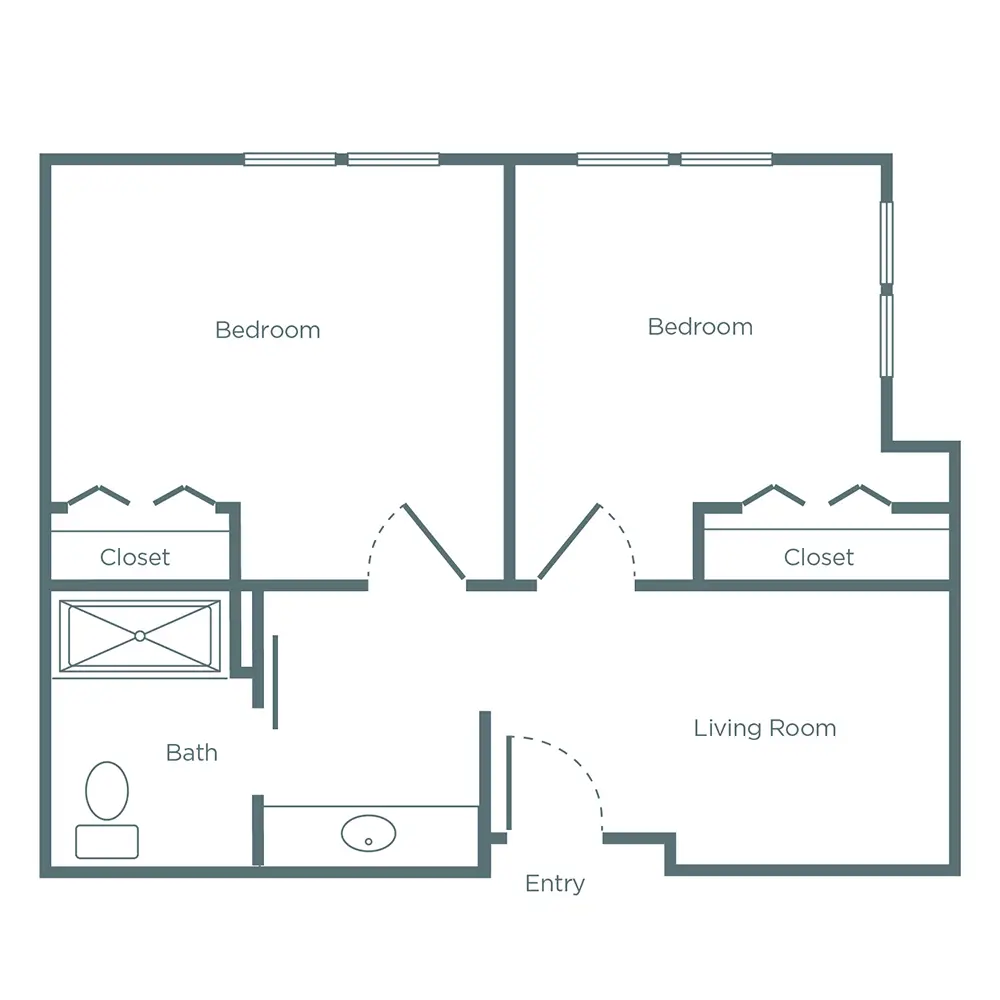photo of a floor plan at one provision living community