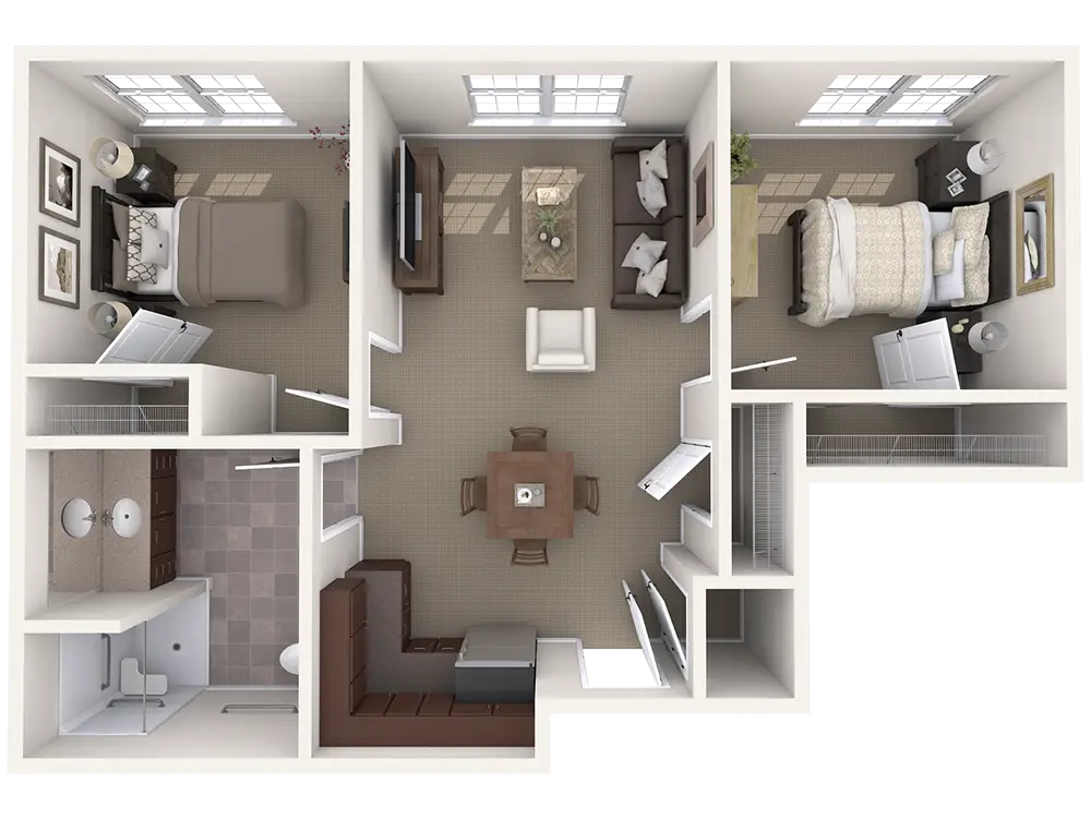 West Clermont_AL 2 bed 1 bath_734 sq. ft.